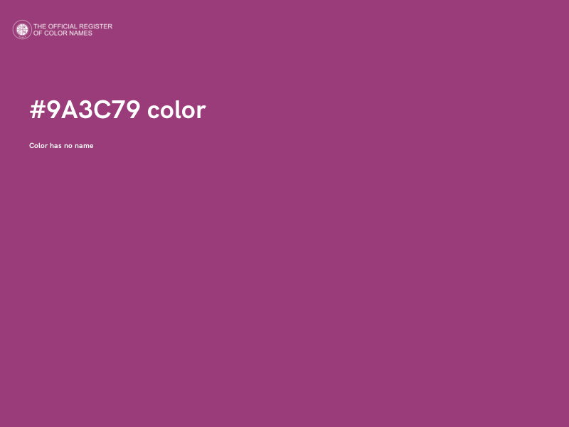 #9A3C79 color image