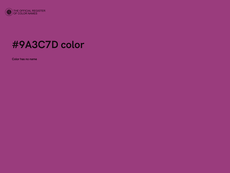 #9A3C7D color image
