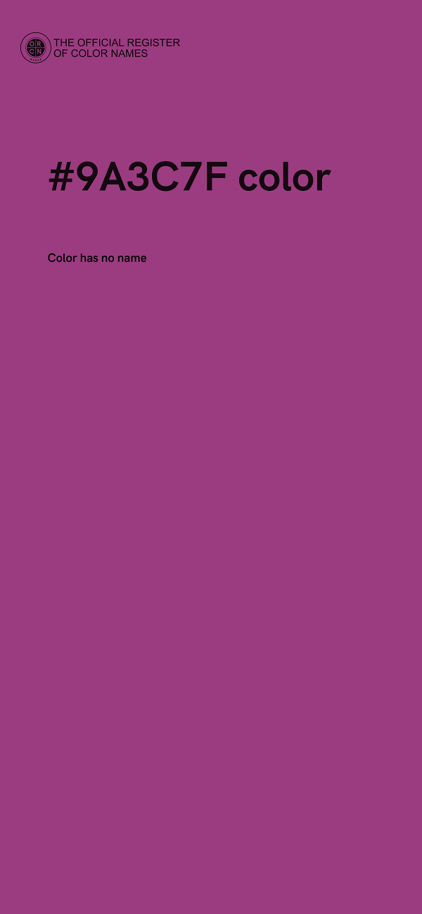 #9A3C7F color image