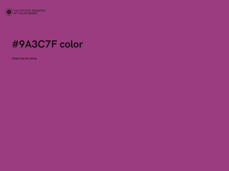 #9A3C7F color image