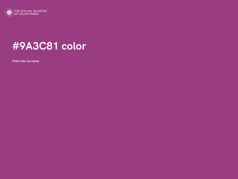 #9A3C81 color image