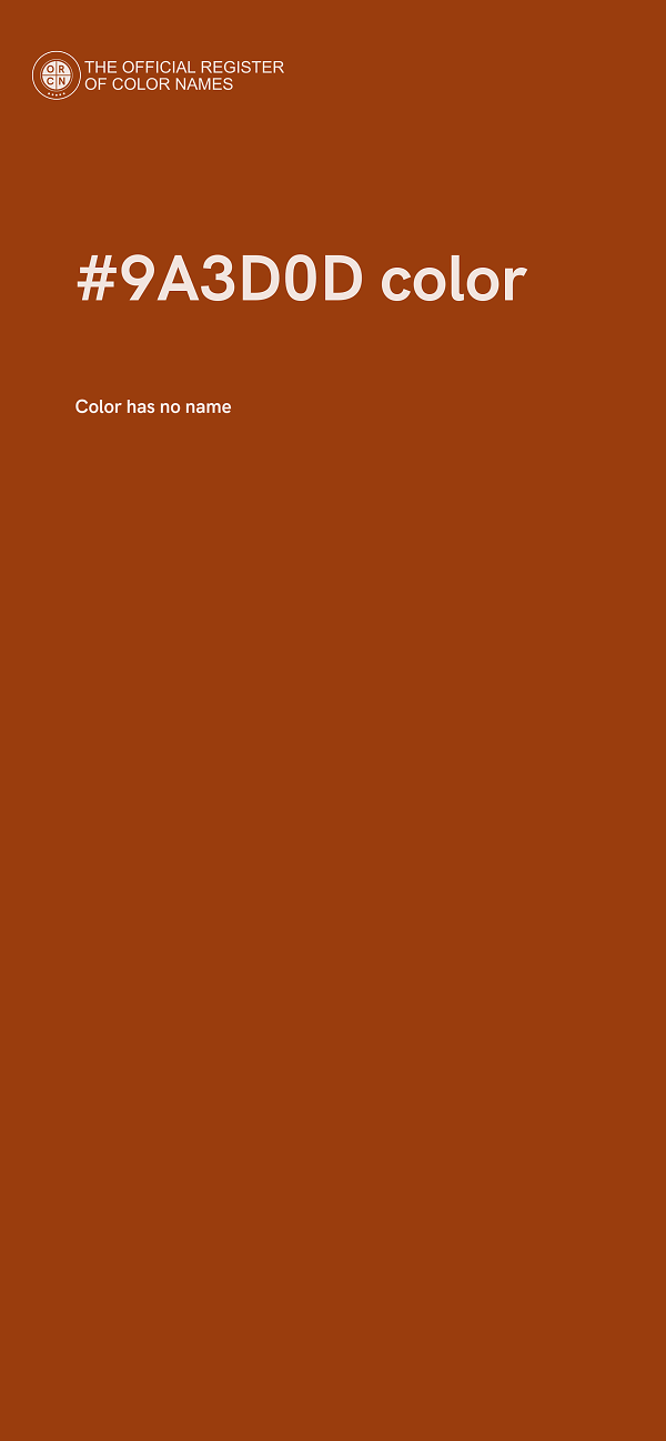 #9A3D0D color image