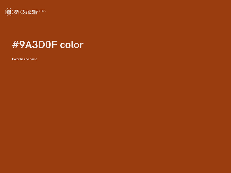 #9A3D0F color image