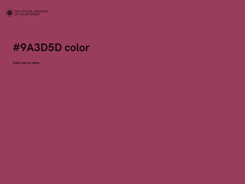 #9A3D5D color image