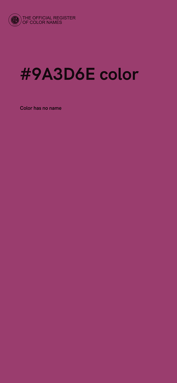 #9A3D6E color image
