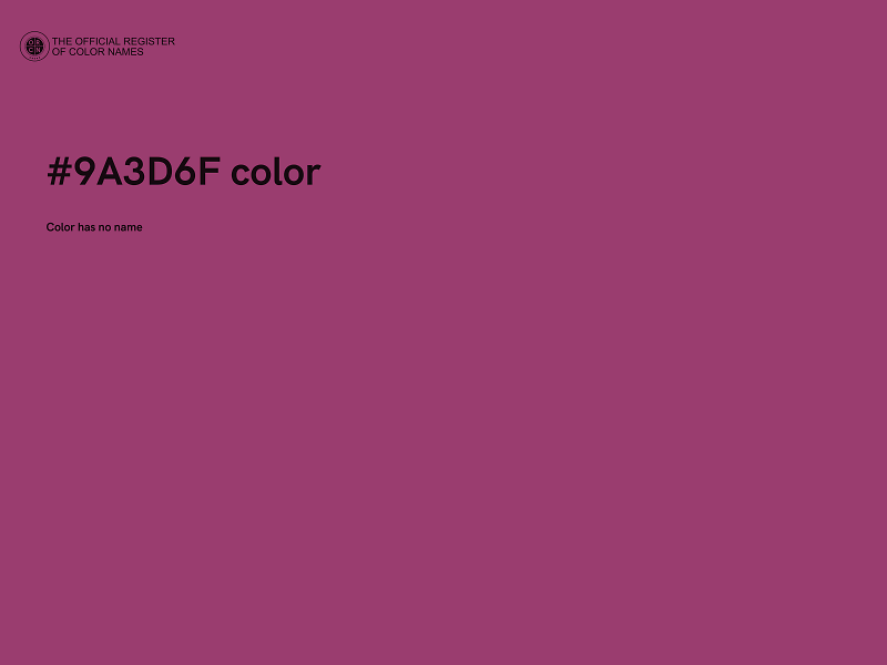 #9A3D6F color image