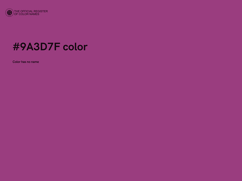 #9A3D7F color image