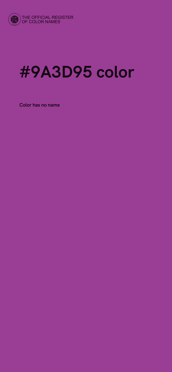 #9A3D95 color image