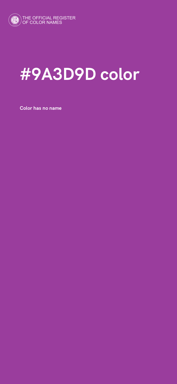 #9A3D9D color image