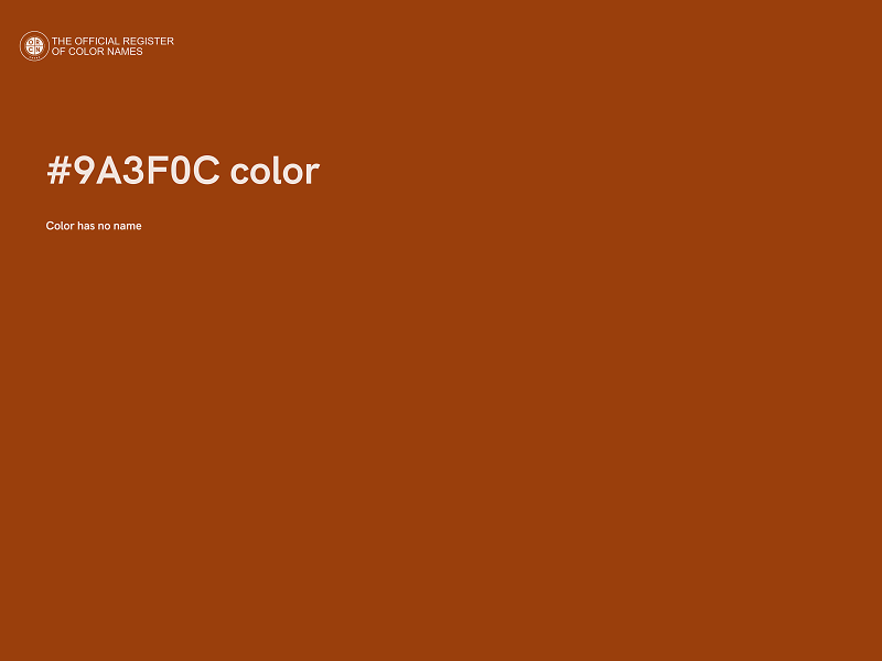 #9A3F0C color image