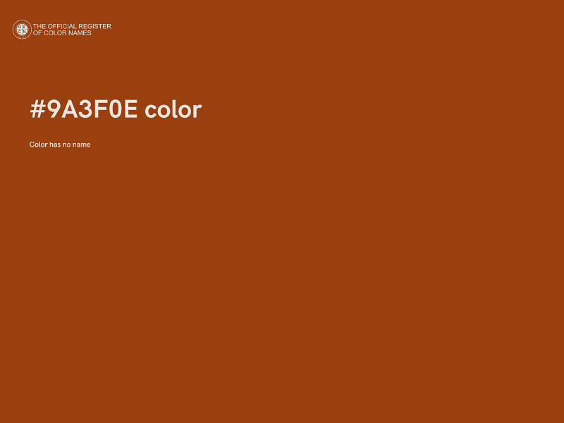 #9A3F0E color image