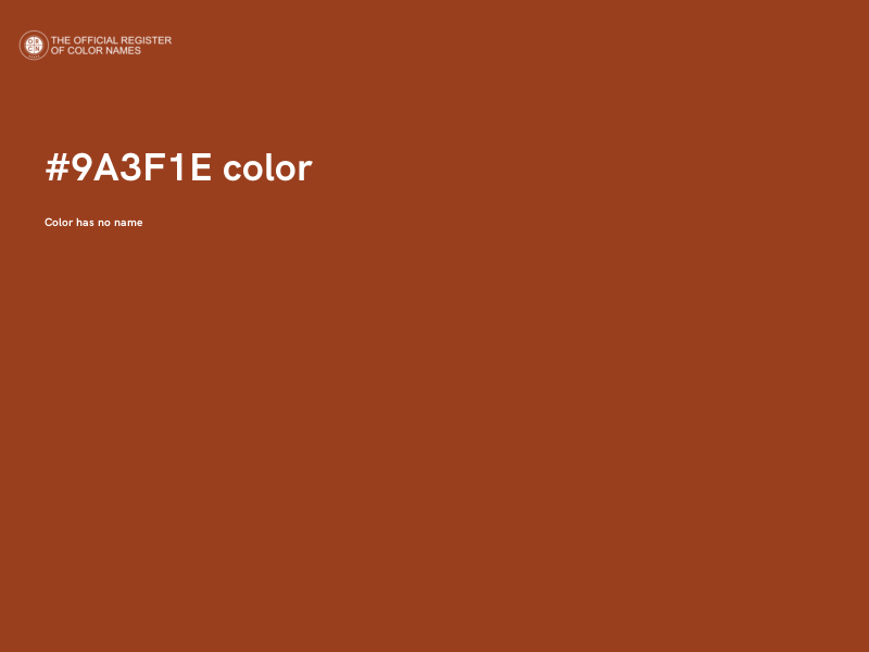 #9A3F1E color image
