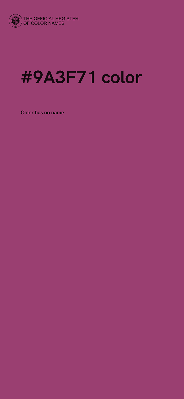 #9A3F71 color image