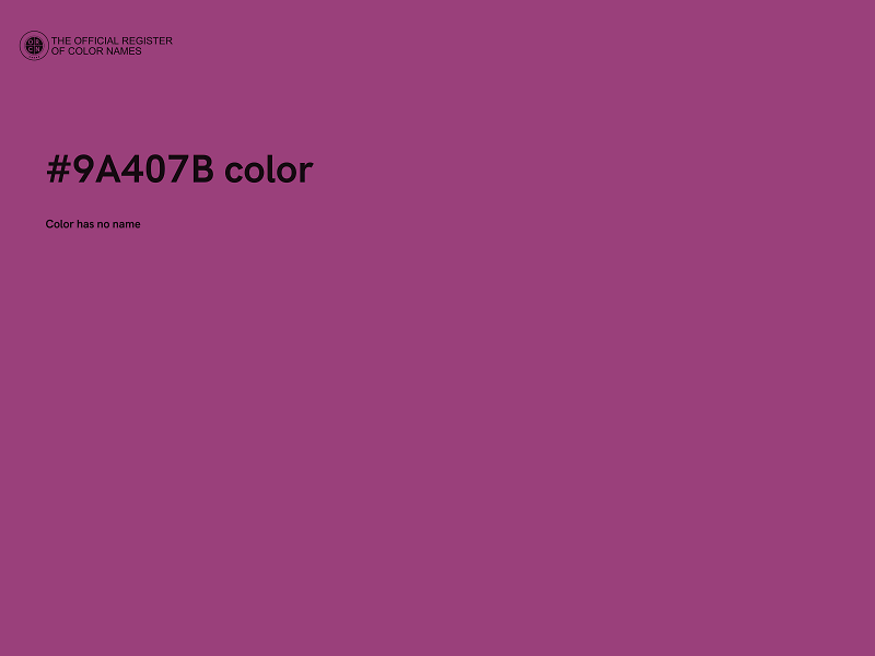 #9A407B color image