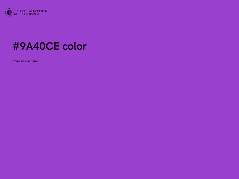 #9A40CE color image