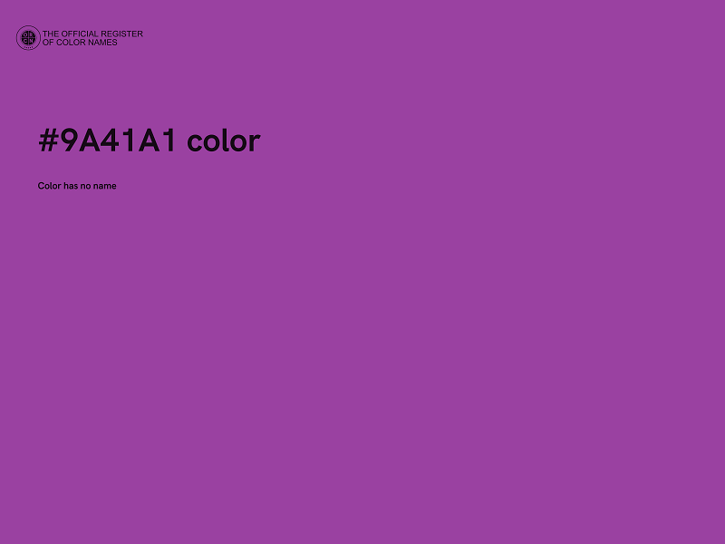 #9A41A1 color image