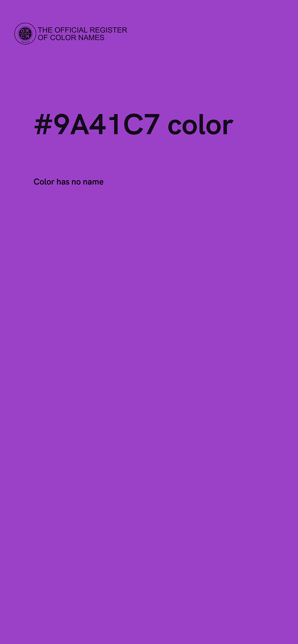 #9A41C7 color image