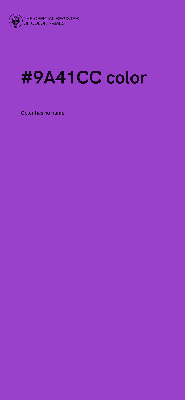 #9A41CC color image