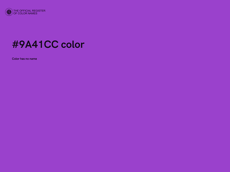 #9A41CC color image