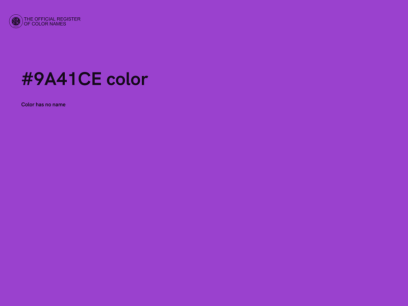 #9A41CE color image
