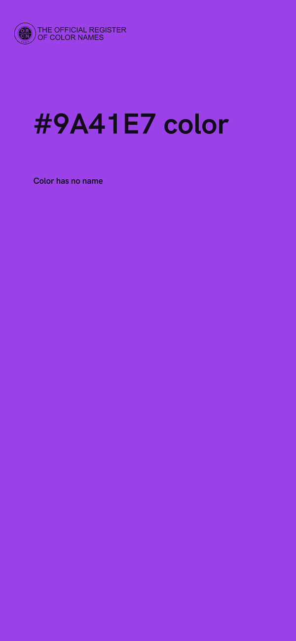 #9A41E7 color image