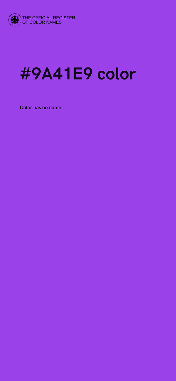 #9A41E9 color image