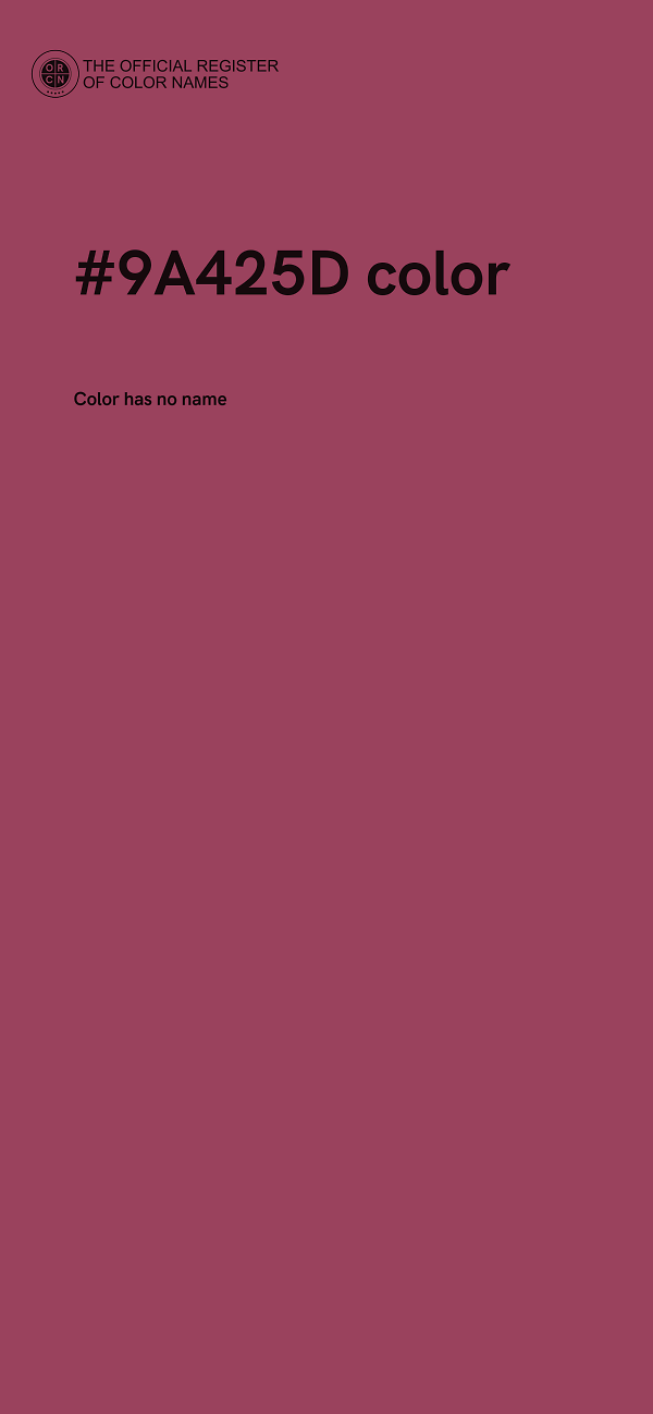 #9A425D color image