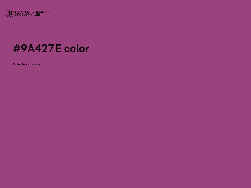 #9A427E color image