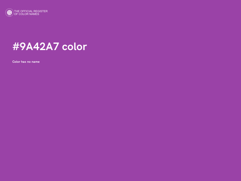 #9A42A7 color image