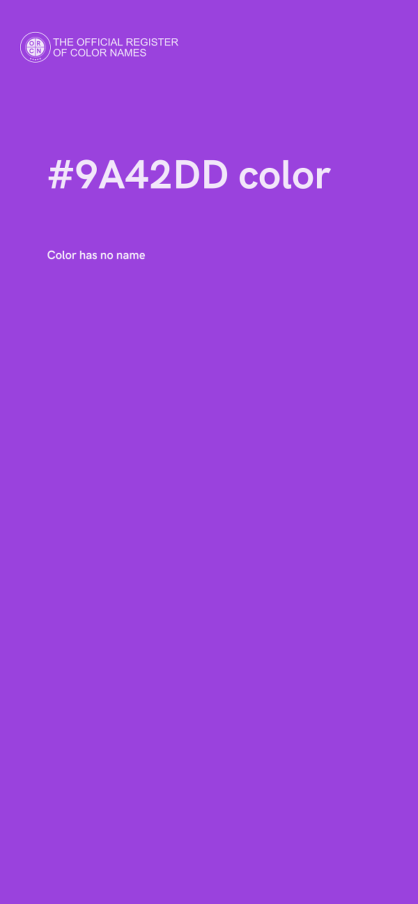 #9A42DD color image