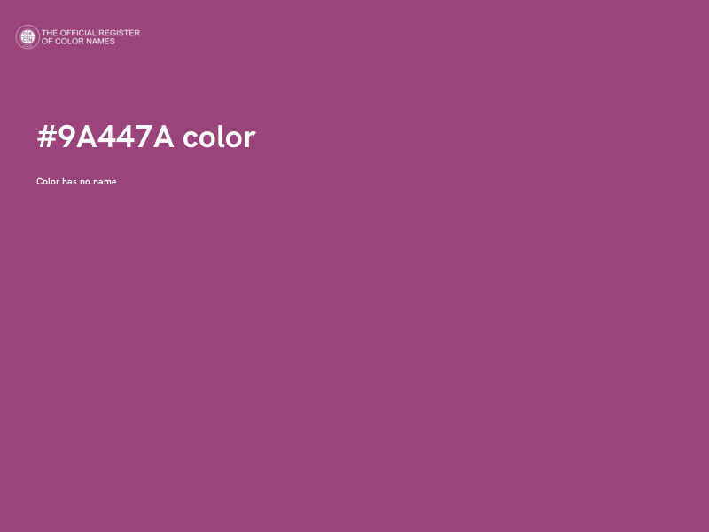 #9A447A color image