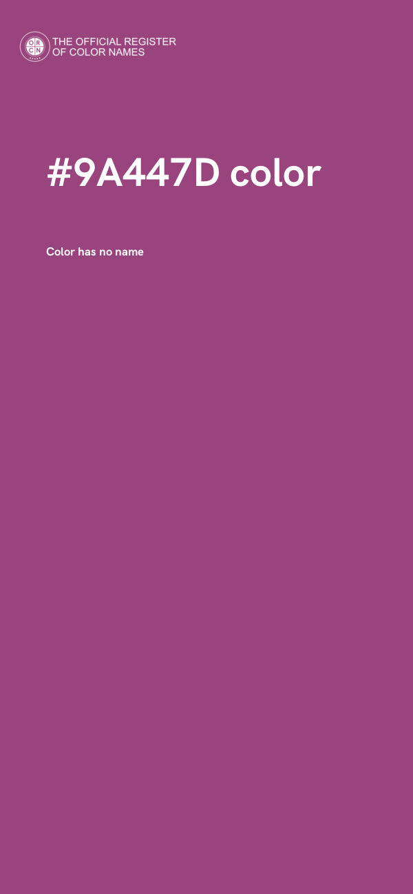 #9A447D color image