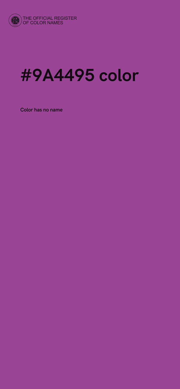 #9A4495 color image