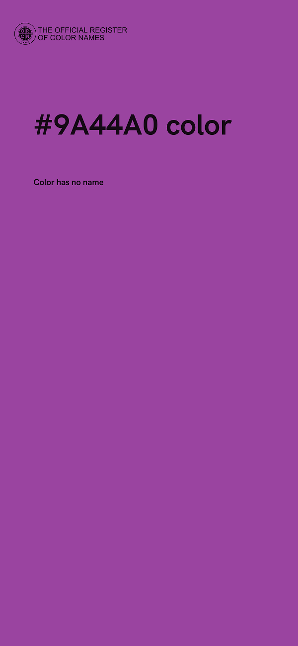 #9A44A0 color image