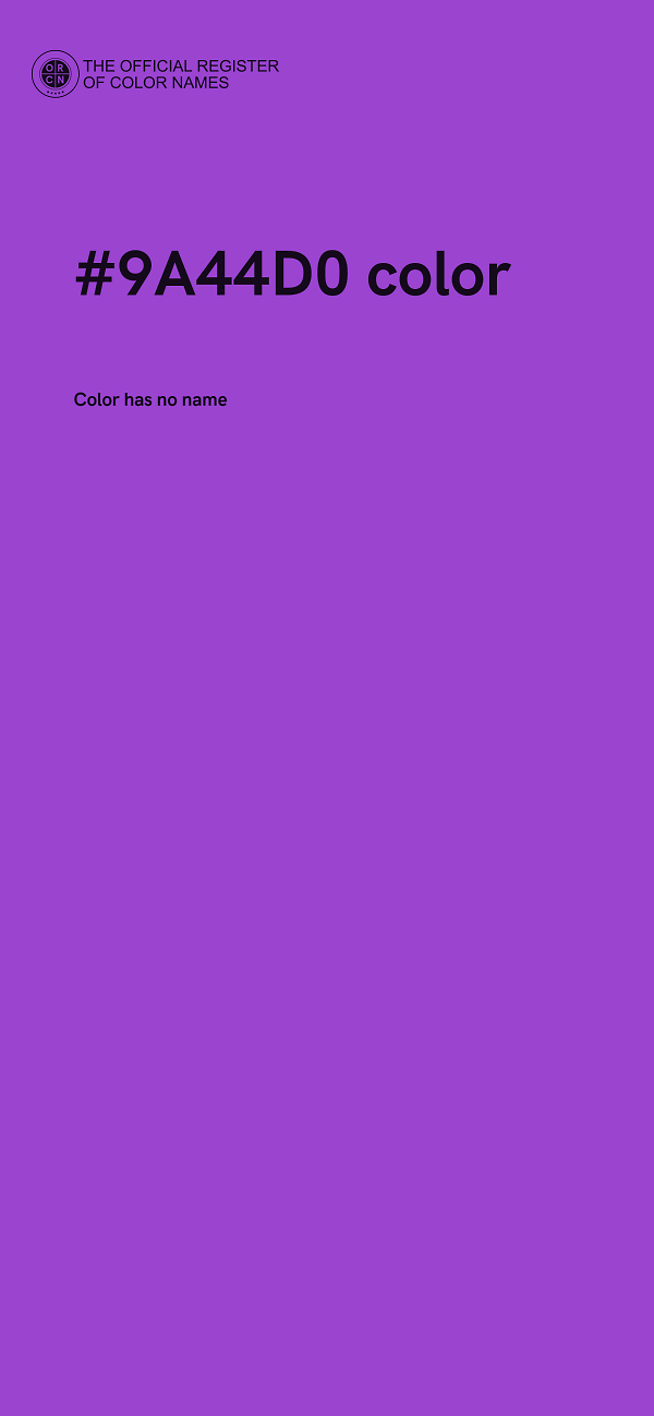 #9A44D0 color image
