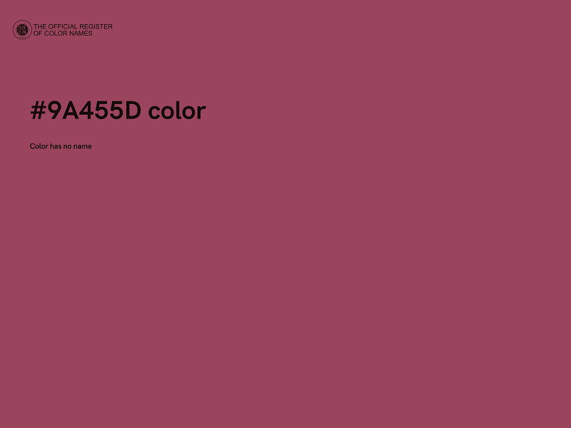 #9A455D color image