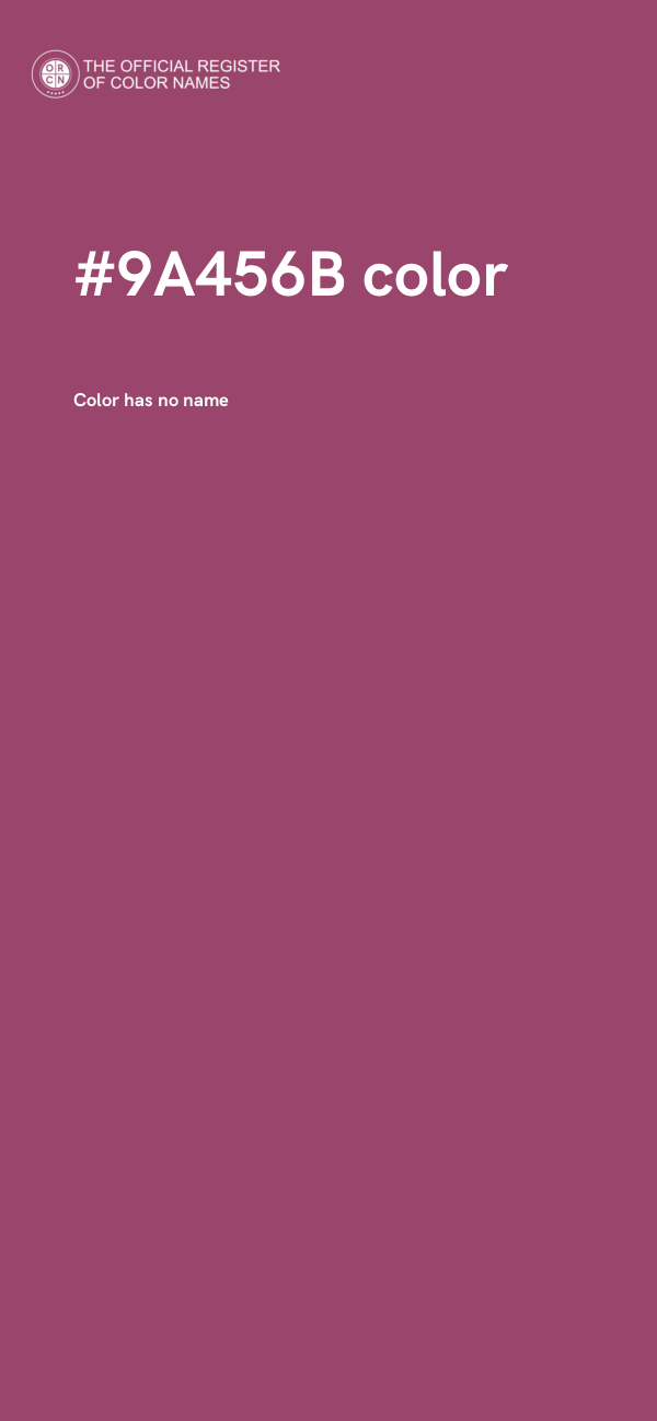 #9A456B color image