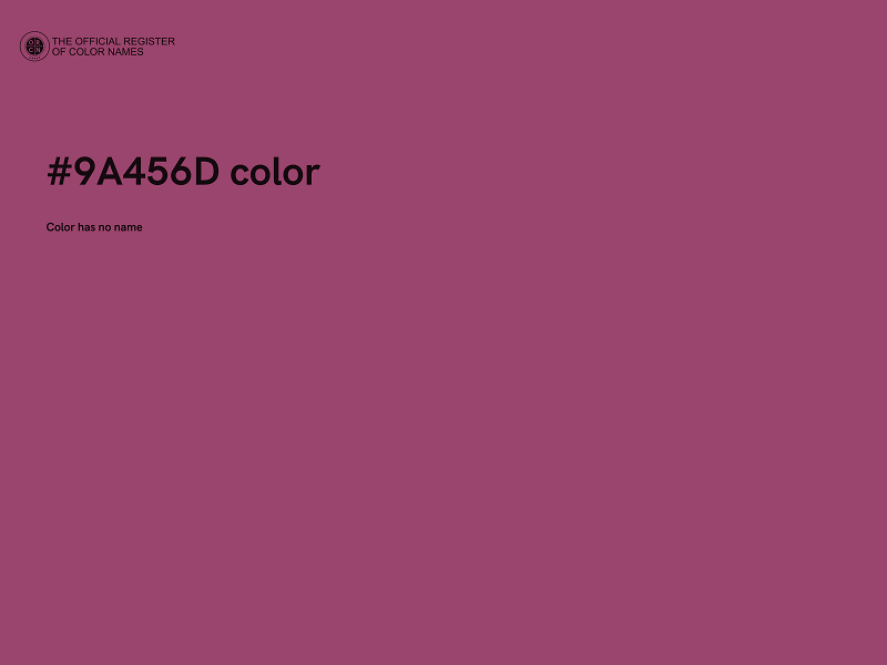 #9A456D color image