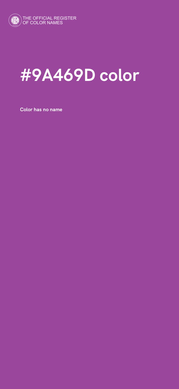 #9A469D color image