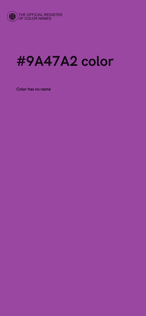 #9A47A2 color image