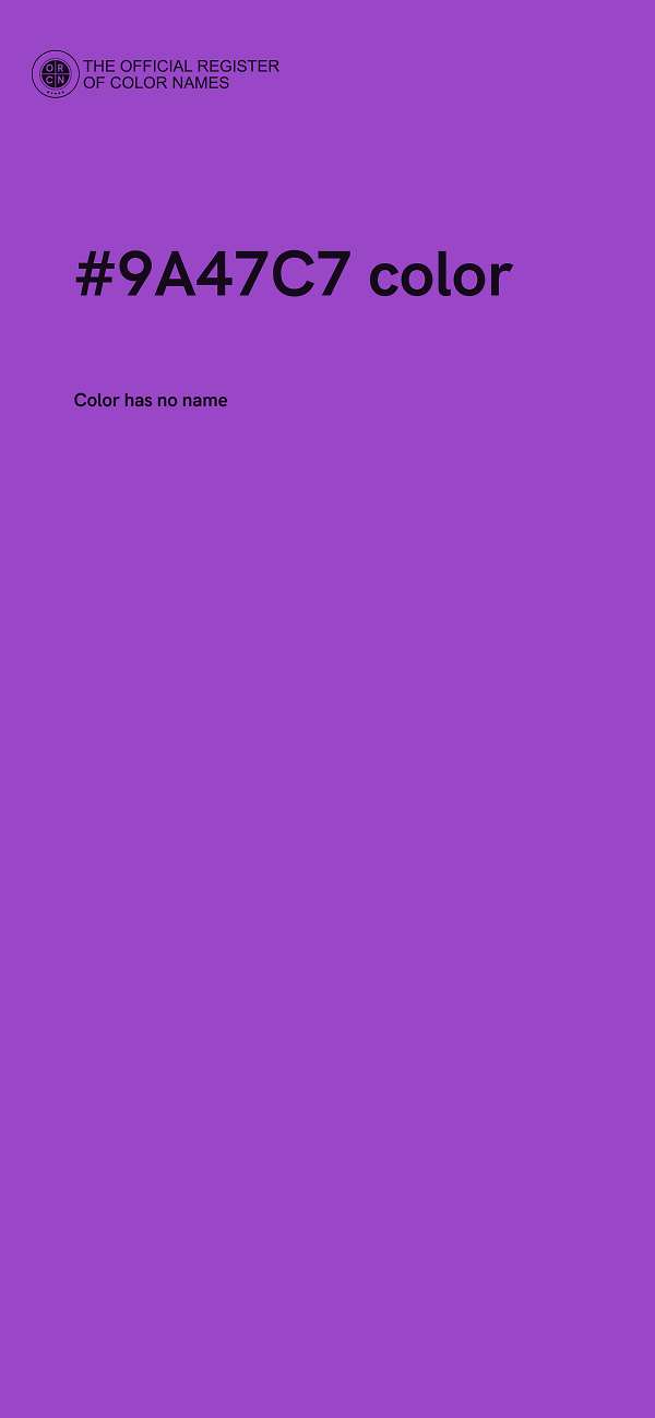 #9A47C7 color image