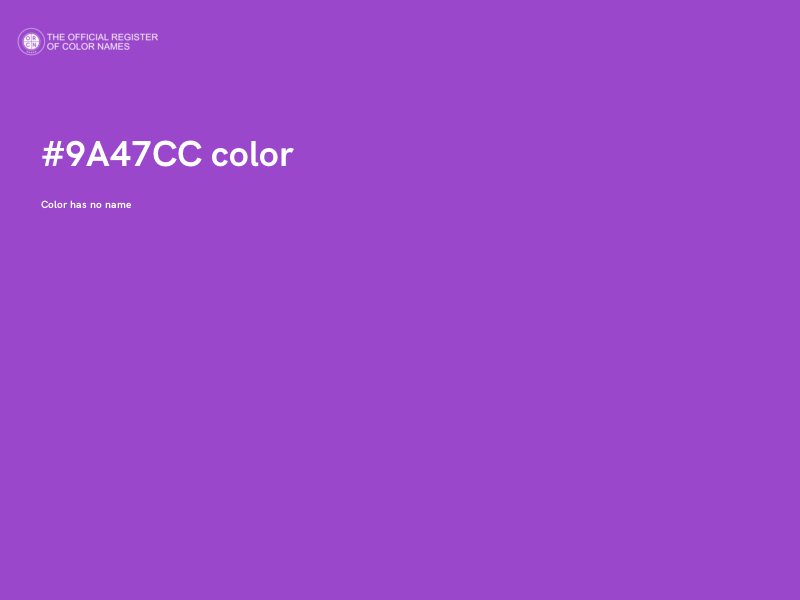 #9A47CC color image