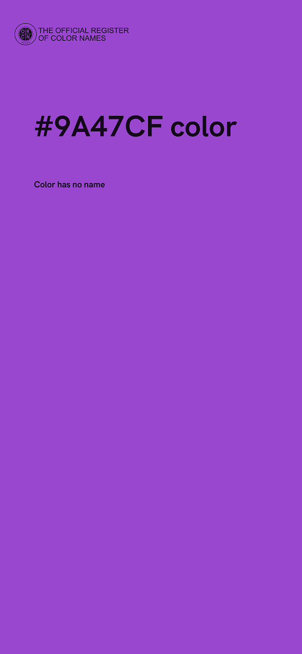 #9A47CF color image