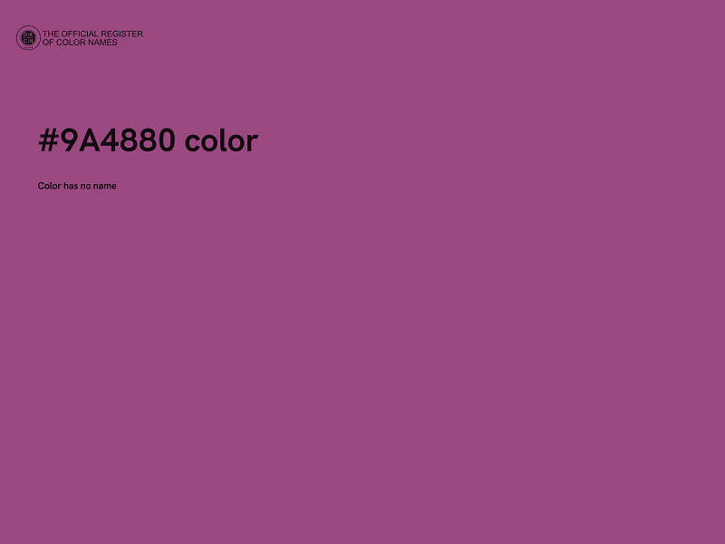 #9A4880 color image