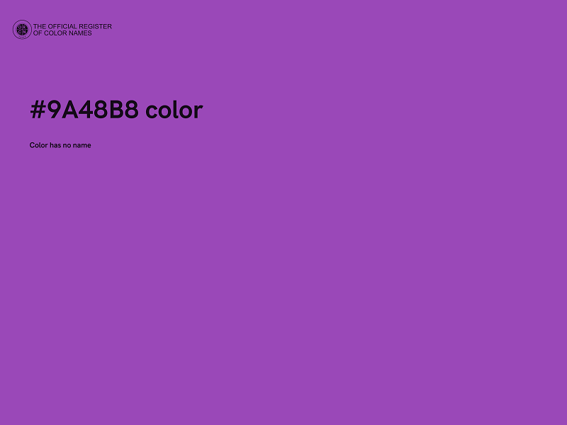 #9A48B8 color image