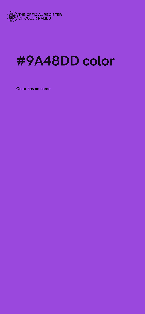 #9A48DD color image
