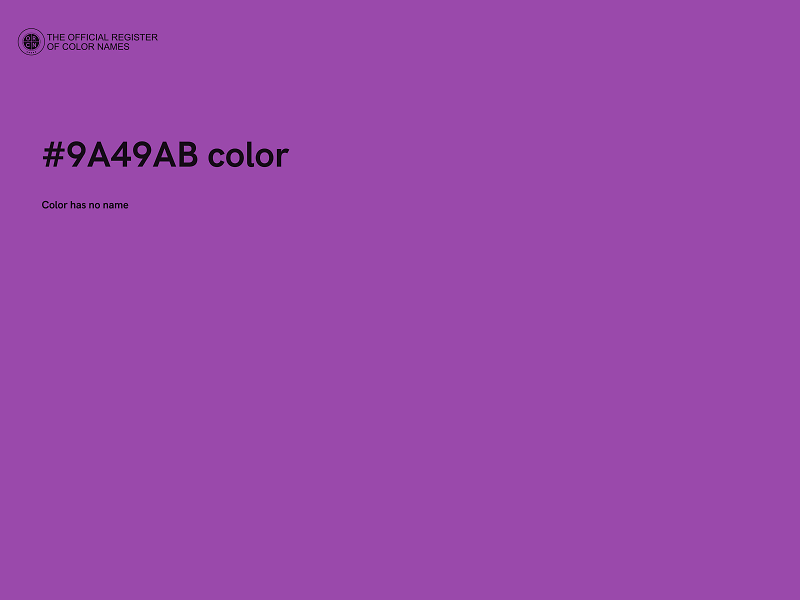 #9A49AB color image