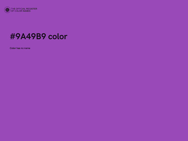 #9A49B9 color image