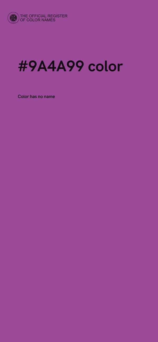 #9A4A99 color image