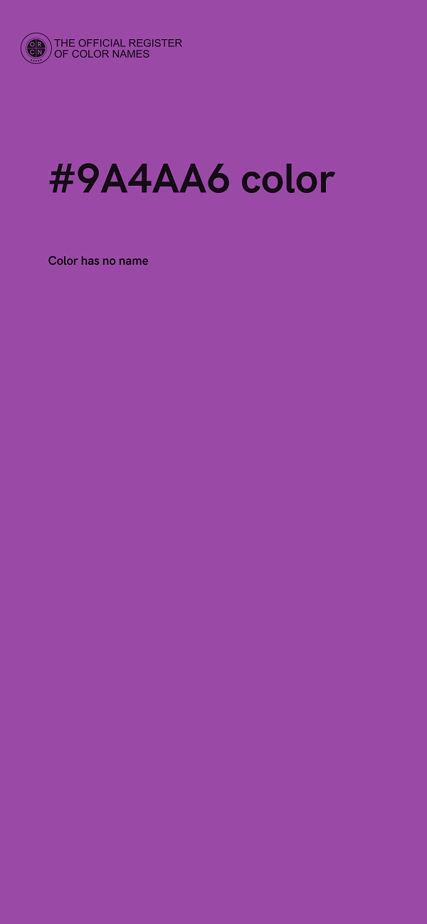 #9A4AA6 color image